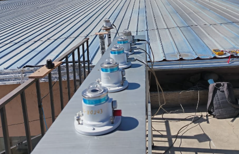 Piranometers in the roof